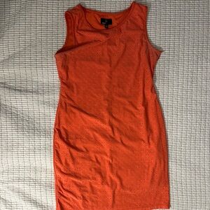 Ronni Nicole Orange Eyelet dress